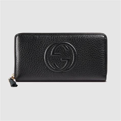 are gucci wallets full grain leather|Gucci leather wallet women.